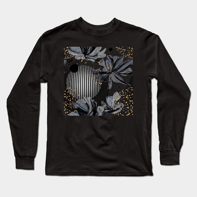 Flowers and Circles Long Sleeve T-Shirt by Cordata